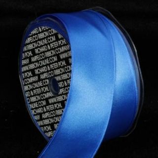 Blue Satin Wired Craft Ribbon 1.625" x 44 Yards