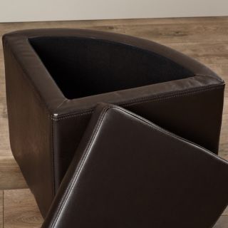 August Grove Harriet Coffee Table with Ottomans