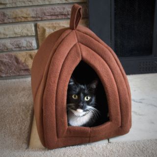 Paw Blue Enclosed Igloo Tent Cat Bed