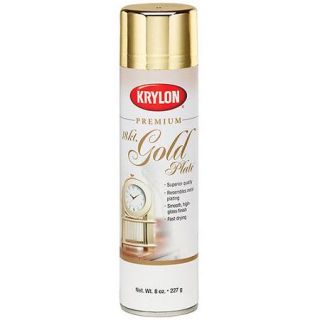 Metallic Spray Paint 8 Ounces, 18 Karat Gold
