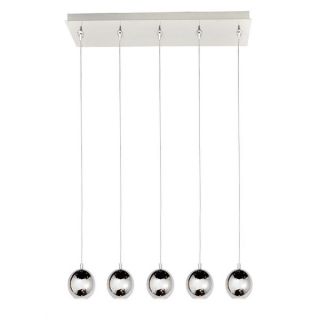 Polaris Linear Chrome 5 Light Pendant   16871693  