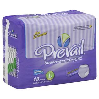 Prevail Underwear, for Women, Extra Absorbency, Large, 18 pair
