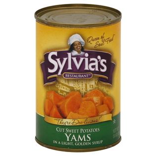Sylvias Restaurant  Yams, Cut Sweet Potatoes, 15 oz (425 g)