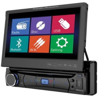 Power Acoustik Pd 701 Car Dvd Player   7" Touchscreen Led lcd   Single Din   Dvd Video, Mp4   Fm   Secure Digital [sd]   Auxiliary Input480 X 234 (pd701)