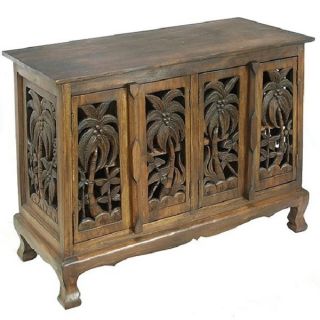 Coconut Palm Trees Cabinet/ Sideboard Buffet