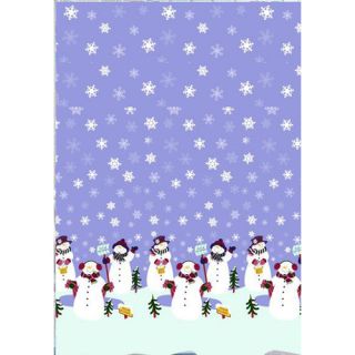 Carnation Home Fashions Let it Snow Holiday Print Shower Curtain Set