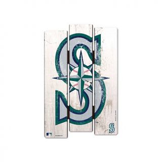 WinCraft MLB Wood Fence Sign   Seattle Mariners   7794976