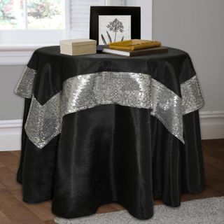 Lush Decor Night Sky 2 piece Black/ Silver Table Cloth Set  