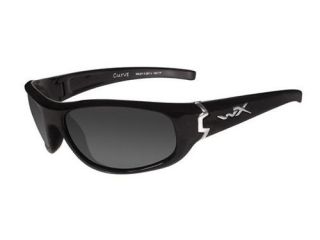 WileyX CCCUR01 Curve Sunglasses, Smoke Grey Lens