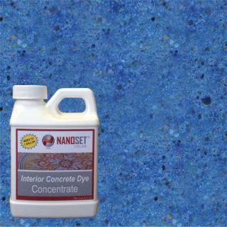 NanoSet Color 8 oz. Sapphire Interior Concrete Dye Stain Concentrate NSCLR8OZ103