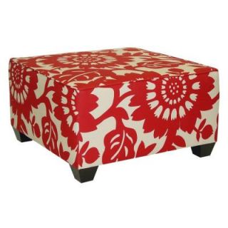 Home Decorators Collection Georgetown Square Cocktail Ottoman in Cherry 537GERCHER