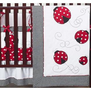 Sweet Jojo Designs  Little Ladybug Collection 9pc Crib Bedding Set