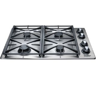 Dacor Renaissance 4 Burner Gas Cooktop (Stainless Steel) (Common 30 in; Actual 30 in)