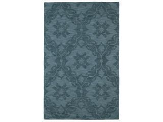 Kaleen Rugs IPC03 78 811 Imprints Classic Wool Hand Tufted Turquoise Rectangle Rug 8 ft. x 11 ft.