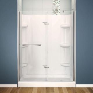 MAAX Reveal 30 in. x 60 in. x 76 1/2 in. Shower Stall in White 105953 000 001 101