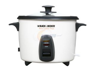 Black & Decker RC436 White 8 Cups (Uncooked)/16 Cups (Cooked) Rice Maker