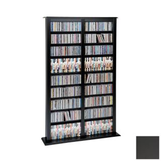Prepac Furniture Black Multimedia Storage Unit
