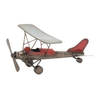 Woodland Imports Metal Model Plane
