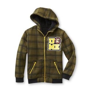 Never Give Up™ By John Cena®   Boys Sherpa Lined Hoodie   Olive
