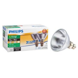 Philips EcoVantage 90W Equivalent Halogen PAR38 Long Life Dimmable Flood Light Bulb (4 Pack) 172190
