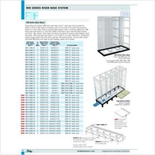 Middle Atlantic RIB Series Raised Floor Support Angles for Use with RIP X MRK 36 Riser Bases