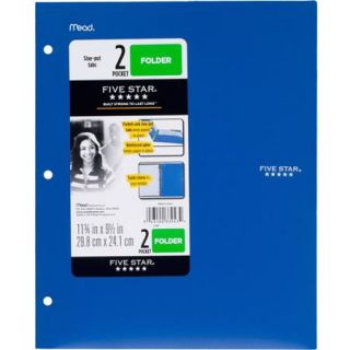 Five Star Stay Put 2 Pocket Portfolio, Available in Multiple Colors