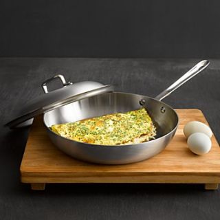 All Clad Brushed d5 11" French Skillet with Domed Lid