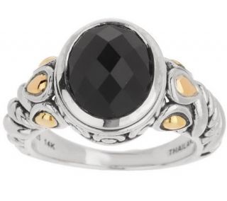 JAI Sukhothai Sterling & 14K Gold Accent Gemstone Ring —