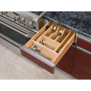 Rev A Shelf Small Wood Cabinet Drawer Cutlery Tray Insert 4WCT 1SH