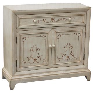 Preston Antique White Wood Accent Cabinet  ™ Shopping