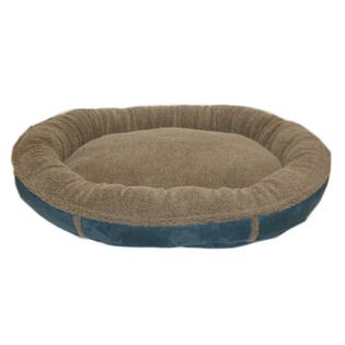 Carolina Pet Company   Large Faux Suede & Tipped Berber Round Comfy