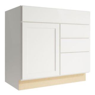 Cardell Pallini 36 in. W x 34 in. H Vanity Cabinet Only in Lace VCD362134DR3.AE0M7.C59M