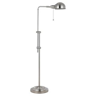 Cal Lighting Croby Brushed Steel finish Metal Floor Lamp with