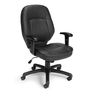 Leatherette Back Ergonomic Confrence Chair with Arms