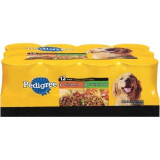 PEDIGREE CHOICE CUTS in Gravy Combo Pack Beef & Country Stew Wet Dog Food 13.2 oz. (Two 12 Counts)