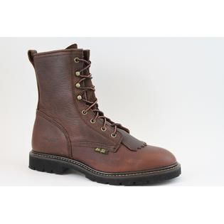 AdTec   Mens 9 Western Lacer Boots Tumble Brown