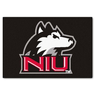 FANMATS Northern Illinois University Multicolor Rectangular Indoor Machine Made Sports Throw Rug (Common 1 1/2 x 2 1/2; Actual 19 in W x 30 in L x 0 ft Dia)