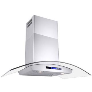 36 760 CFM Convertible Wall Mount Range Hood in Silver by AKDY