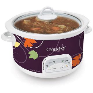 Crock Pot 5 Qt Round Programmable Slow Cooker, Limited Edition Pattern