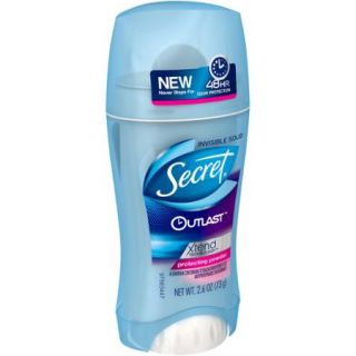 Secret Outlast Xtend Protecting Powder Invisible Solid Antiperspirant/Deodorant, 2.6 oz
