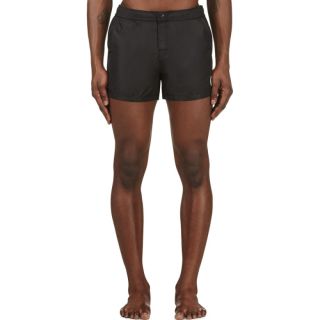 Moncler Black Logo Swim Shorts