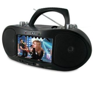 Magnasonic MAG MDVD500 7 Inch Screen Portable CD DVD Player Boombox