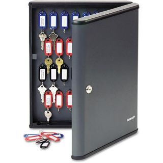 SteelMaster by MMF Industries Security Key Cabinet for 60 keys, Charcoal Gray