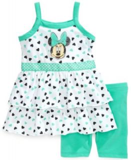 Nannette Baby Girls 2 Piece Minnie Mouse Tank & Shorts Set