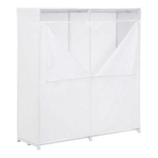 Honey Can Do 60 in. H x 64 in. W x 20 in. D Portable Closet in White WRD 01657