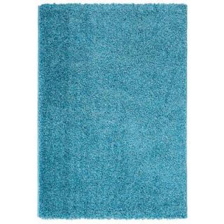 Contemporary Solid Blue 7 ft. 10 in. x 9 ft. 10 in. Shag Area Rug SHG2766 8X10