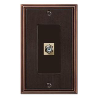 Creative Accents Metro Line 1 Video Wall Plate   Antique Bronze DISCONTINUED 3117AZVC