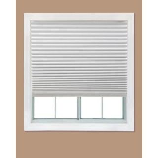 Redi Shade White Paper Light Filtering Pleated Shade   48 in. W x 90 in. L (4 Pack) 1601091