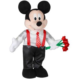 Disney Large Plush Mickey Mouse Valentine Greeter, 23in   Seasonal