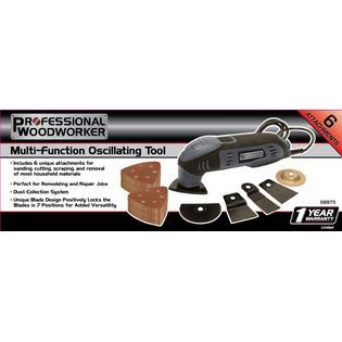 Professional Woodworker  Multi Function Oscillating Tool with 5